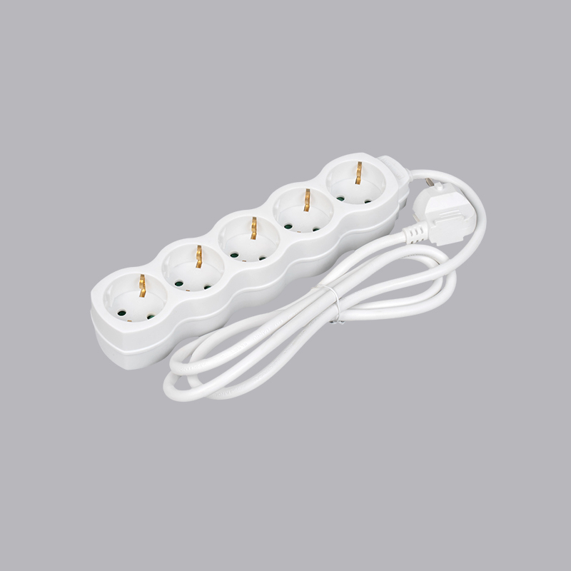 LOG-05 Græskarformet 5-vejs strømskinne Multi-Socket