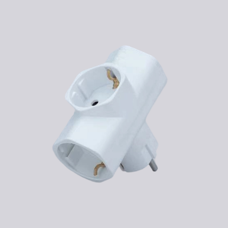 G01-03 tysk type tre runde stik adapter